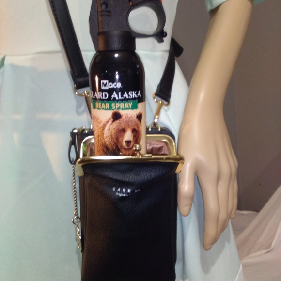 Carr Ken Black CrossBody Mini Purse § - Picture 8 of 10